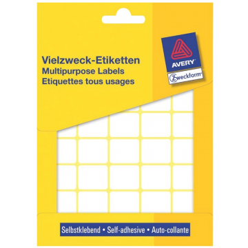 Avery Witte etiketten ft 22 x 18 mm (b x h), 1.200 stuks