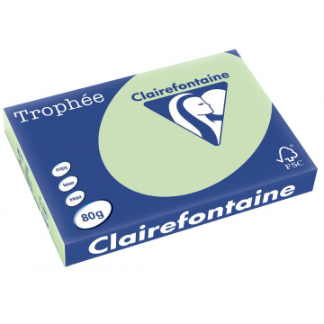 Clairefontaine Trophée Pastel A3 golfgroen, 80 g, 500 vel
