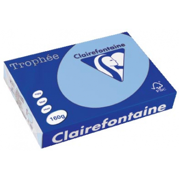 Clairefontaine Trophée Pastel A4 helblauw, 160 g, 250 vel