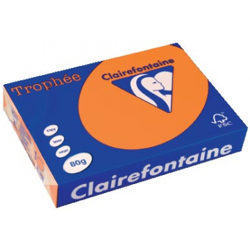 Clairefontaine Trophée Pastel A4 oranje, 80 g, 500 vel