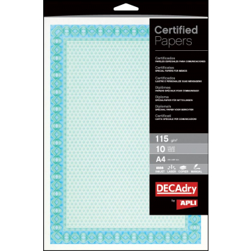 Decadry certificaten ft A4, 115 g, pak van 70 vel