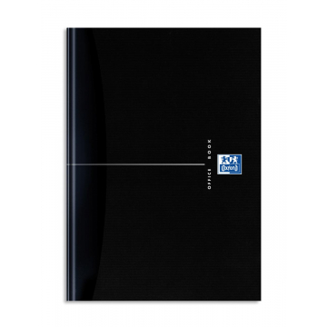 Oxford OFFICE Essentials gebonden boek, 192 bladzijden, gelijnd, ft A5, smart black