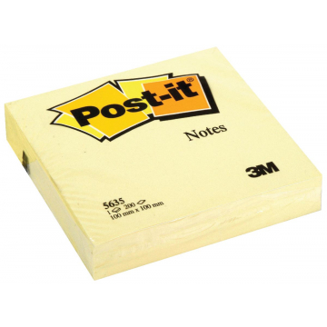 Post-it Notes ft 100 x 100 mm, geel, blok van 200 vel