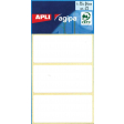 Agipa witte etiketten in etui ft 34 x 75 mm (b x h), 21 stuks, 3 per blad