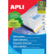 Apli witte etiketten ft 99,1 x 139 mm (b x h), 400 stuks, 4 per blad (2422)