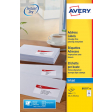 Avery Witte etiketten QuickDry doos van 40 blad, ft 63,5 x 33,9 mm (b x h), 960 stuks, 24 per blad