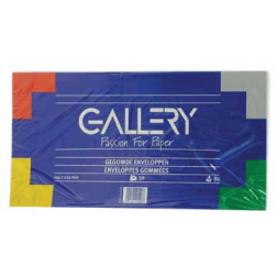 Gallery enveloppen ft 114 x 229 mm, gegomd, pak van 50 stuks