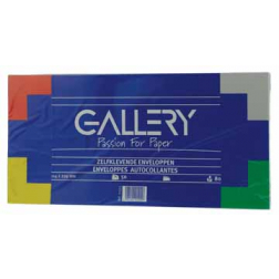 Gallery enveloppen ft 114 x 229 mm, stripsluiting, pak van 50 stuks