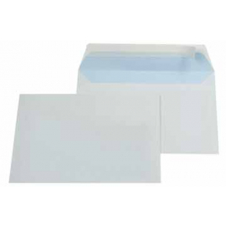 Gallery enveloppen ft 114 x 162 mm, stripsluiting, binnenzijde blauw, doos van 500 stuks