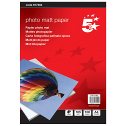 5 Star mat fotopapier ft A4, 165 g, pak van 100 vel