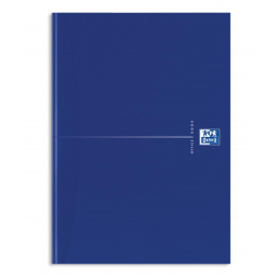 Oxford Office Essentials schrift, harde kaft, 192 bladzijden, gelijnd, ft A4, original blue