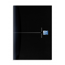 Oxford Office Essentials schrift, harde kaft, 192 bladzijden, gelijnd, ft A5, smart black