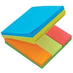 Post-it Multi Notes, kubus met geassorteerde kleuren en formaten