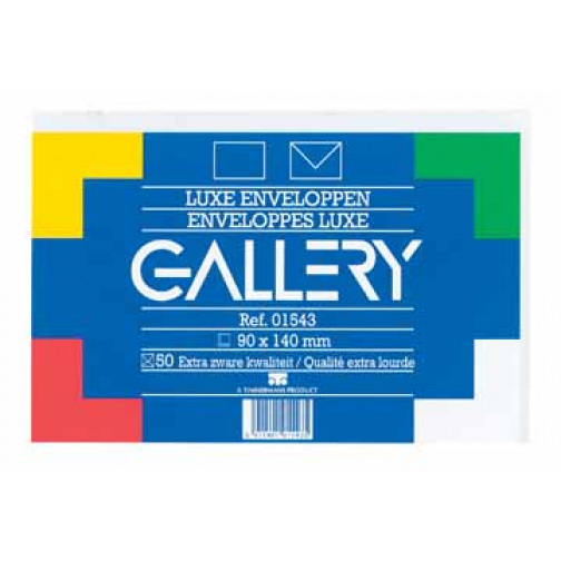 Gallery enveloppen ft 90 x 140 mm, gegomd, pak van 50 stuks