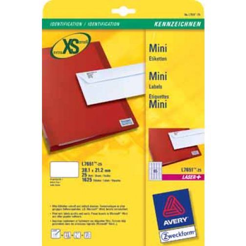 Avery afneembare neon etiketten ft 99,1 x 38,1 mm (b x h), doos van 25 blad, 350 stuks, neongeel