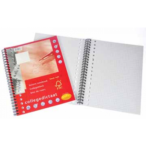 Multo collegedictaat ft 16,5 x 21 cm, geruit 5 mm, 17-gaatsperforatie