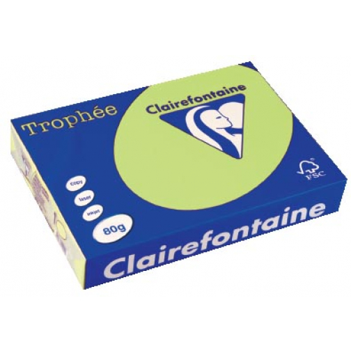 Clairefontaine Trophée gekleurd papier, A4, 80 g, 500 vel, golfgroen