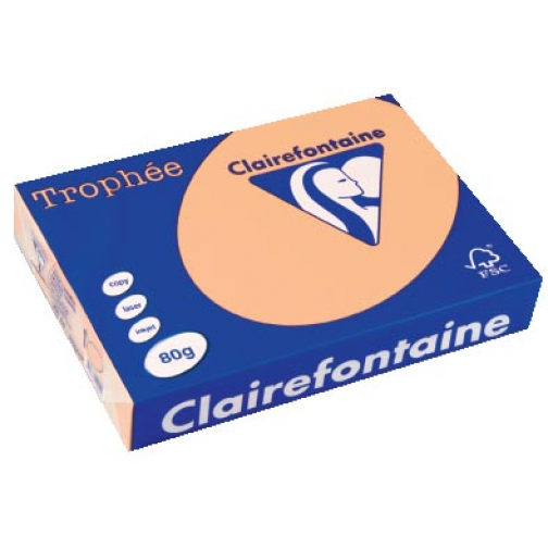 Clairefontaine Trophée gekleurd papier, A4, 80 g, 500 vel, zalm